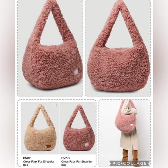 BNWT Rokh Oversized Faux Fur Shoulder Bag GORGEOUS! SO SOFT! Price Firm - Picture 13 of 13